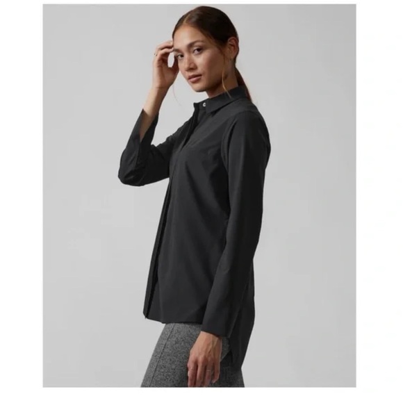 3/$150 NWT Athleta urbanite top 2.0 black small tall - Picture 2 of 14